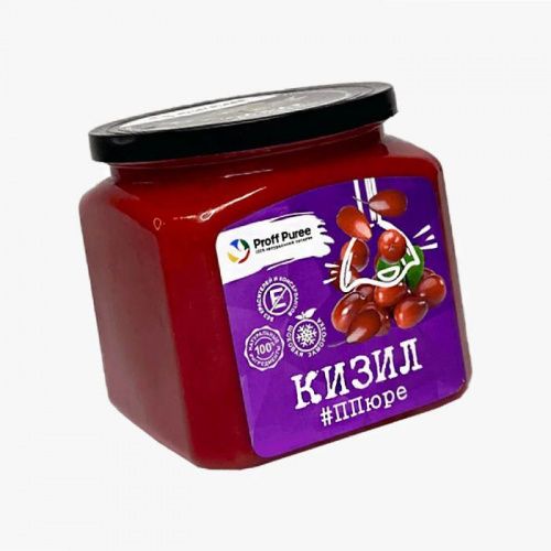 Пюре замороженное Кизил Proff Puree, 500г Пюре замороженное Кизил Proff Puree, 500г