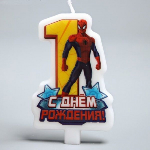 Свеча в торт "Человек паук  №1"